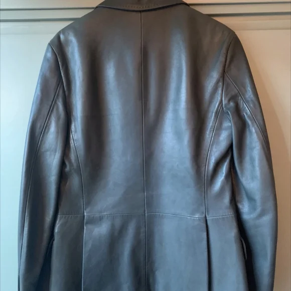Men's Etro bottle green leather jacket - Small / Medium48 / 50
